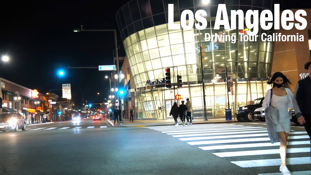 [4K] LOS ANGELES🇺🇸 Night Drive - Glendale | Pasadena | Colorado Blvd | California