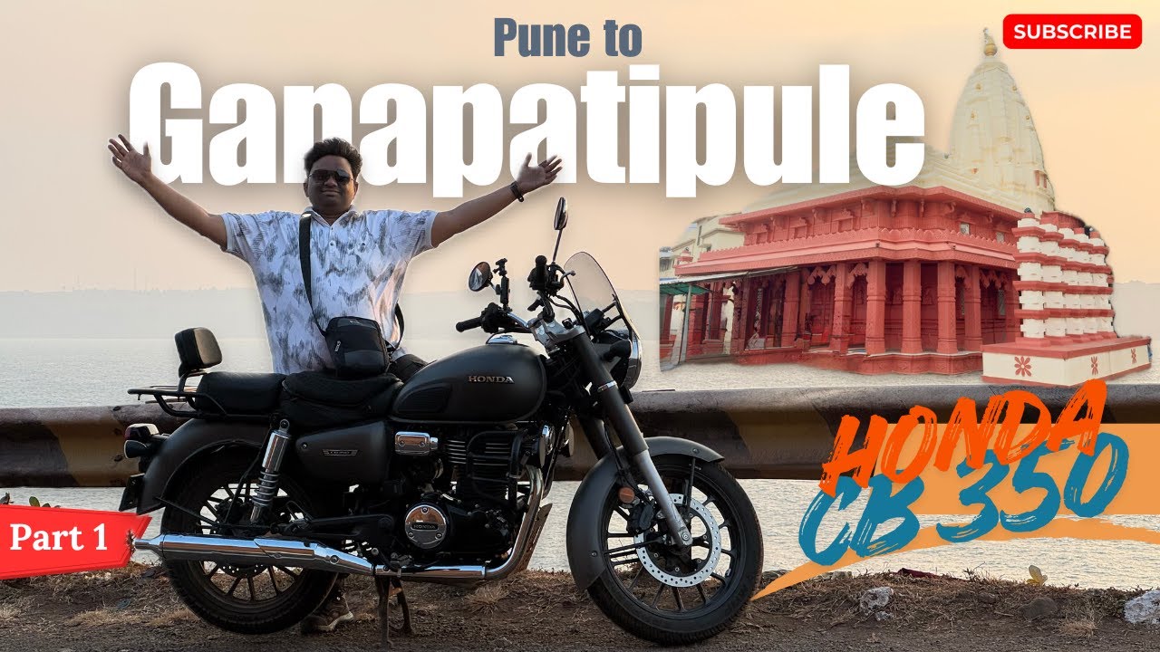 Pune to Ganpatipule | On Honda CB 350 #hondacb350 #ganapatipule #motovlog