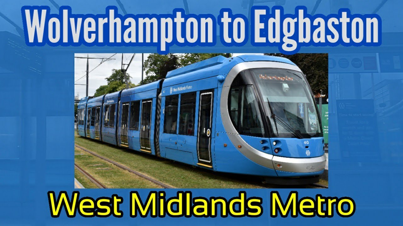 Wolverhampton Station to Edgbaston Village | FULL JOURNEY| West Midlands Metro Urbos 3 Tram