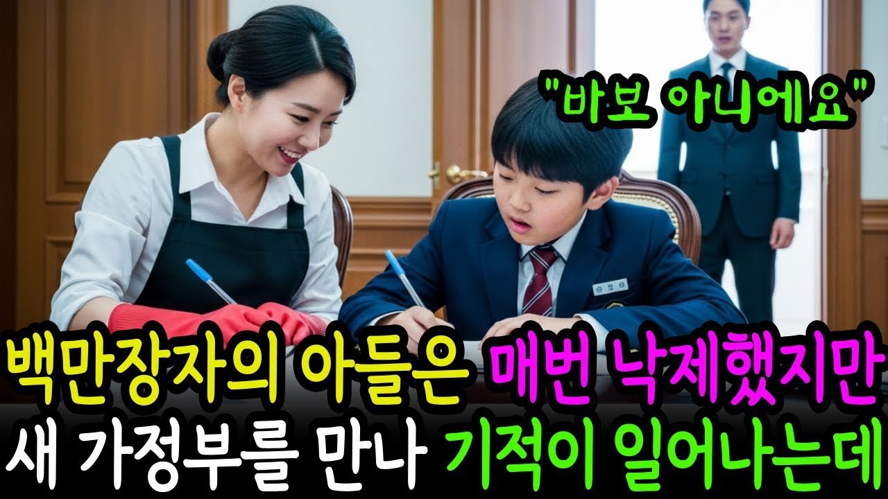 재벌의 아들은 매번 낙제했지만, 새 가정부를 만나 놀라운 재능을 보여주는데 (감동사연)