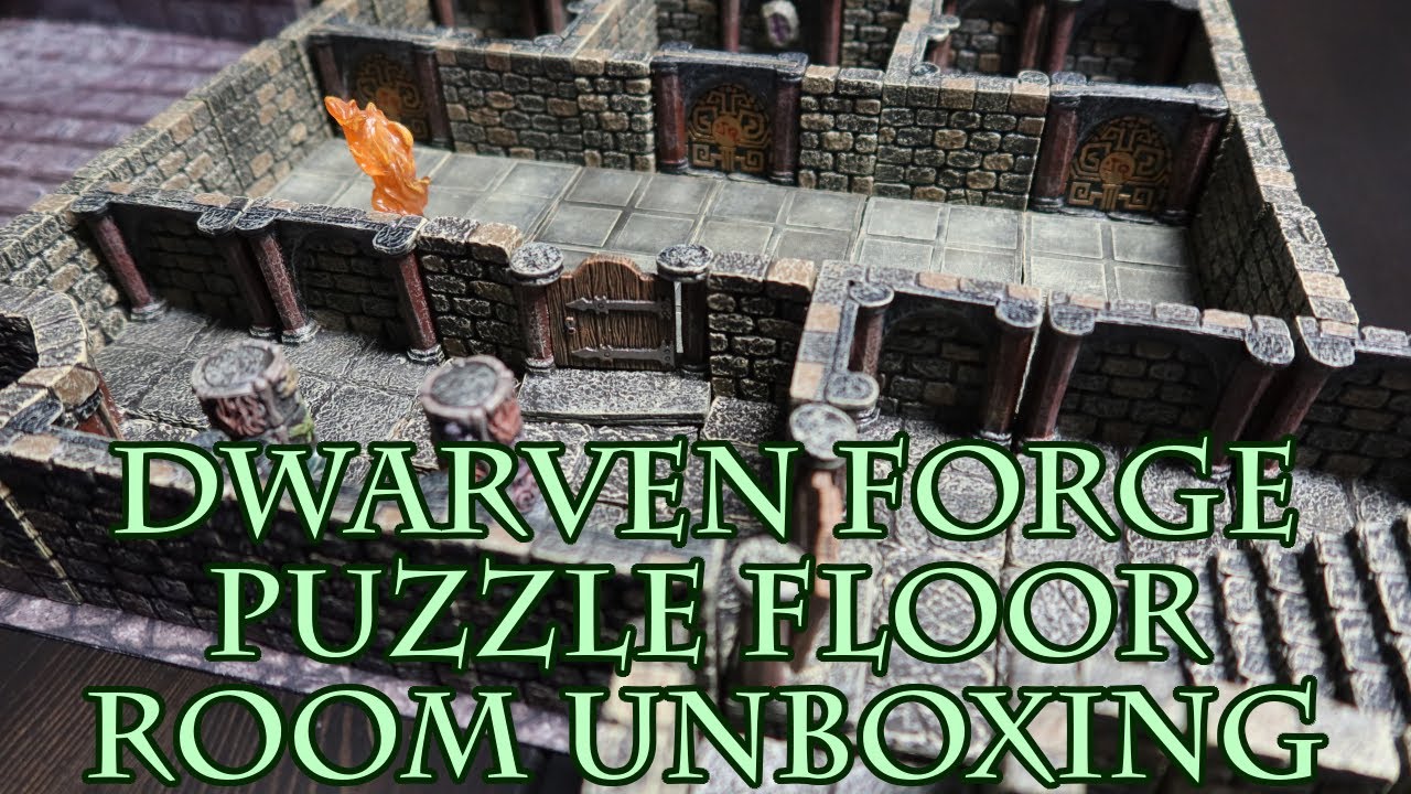Dwarven Forge Puzzle Floor Room Unboxing