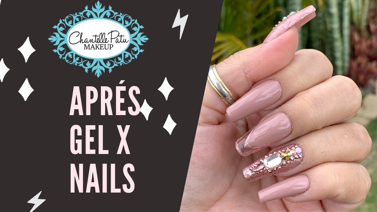 Aprés Nails- Sculpted Long Coffin with Nail Art