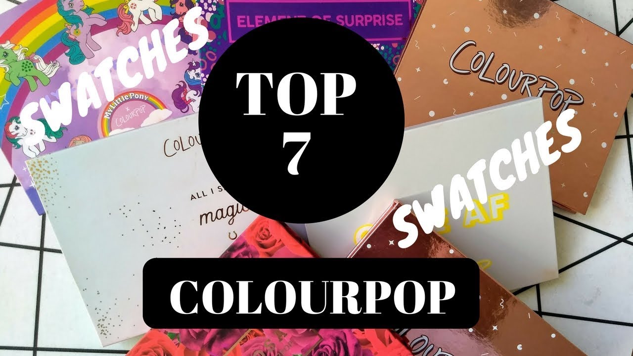 BEST COLOURPOP EYESHADOW PALETTES 2017. From Double Entendre to I Think I love You.