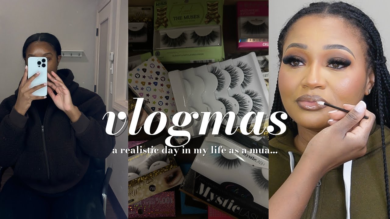 VLOGMAS: A REALISTIC DAY IN MY LIFE AS A MAKEUP ARTIST | NATASHA S.