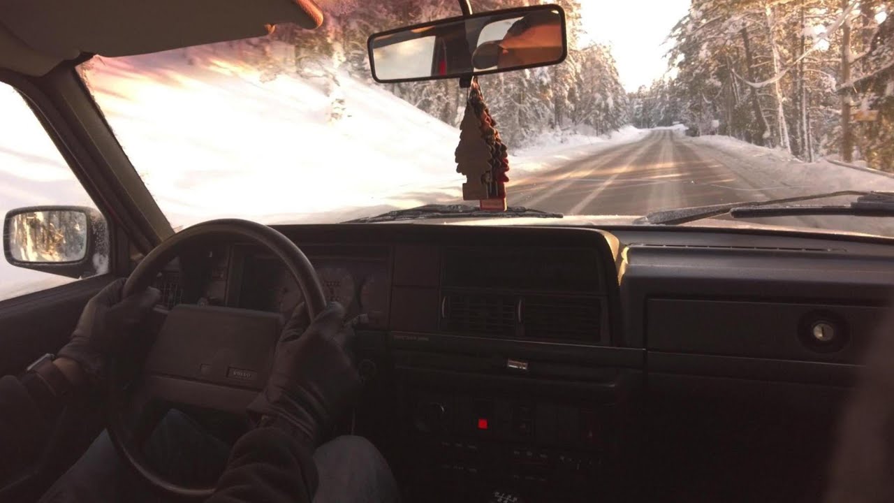 Volvo 240 1990 | POV Winter Day Driving Sweden | 2.7K 60FPS
