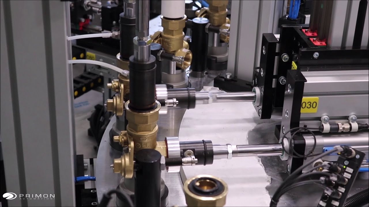 Automatic testing and finishing machine for ball valves
