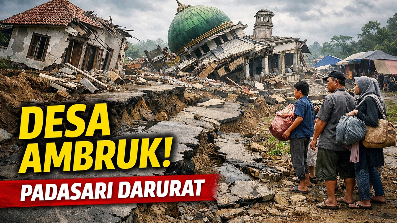 Kondisi Desa Padasari Tegal 2 Pekan Pasca Tanah Bergerak, Ratusan Rumah Hancur