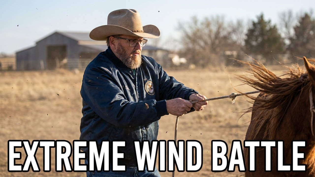 Giving the horses some much needed attention on a very windy day! #ourlittletexasranch