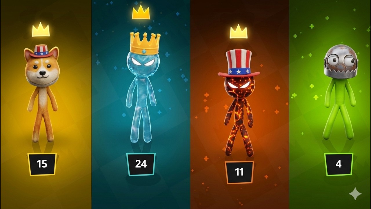 Stickman BEST MINIGAMES Tournament - Stickman Party 1 2 3 4 Player 2026. 🔥