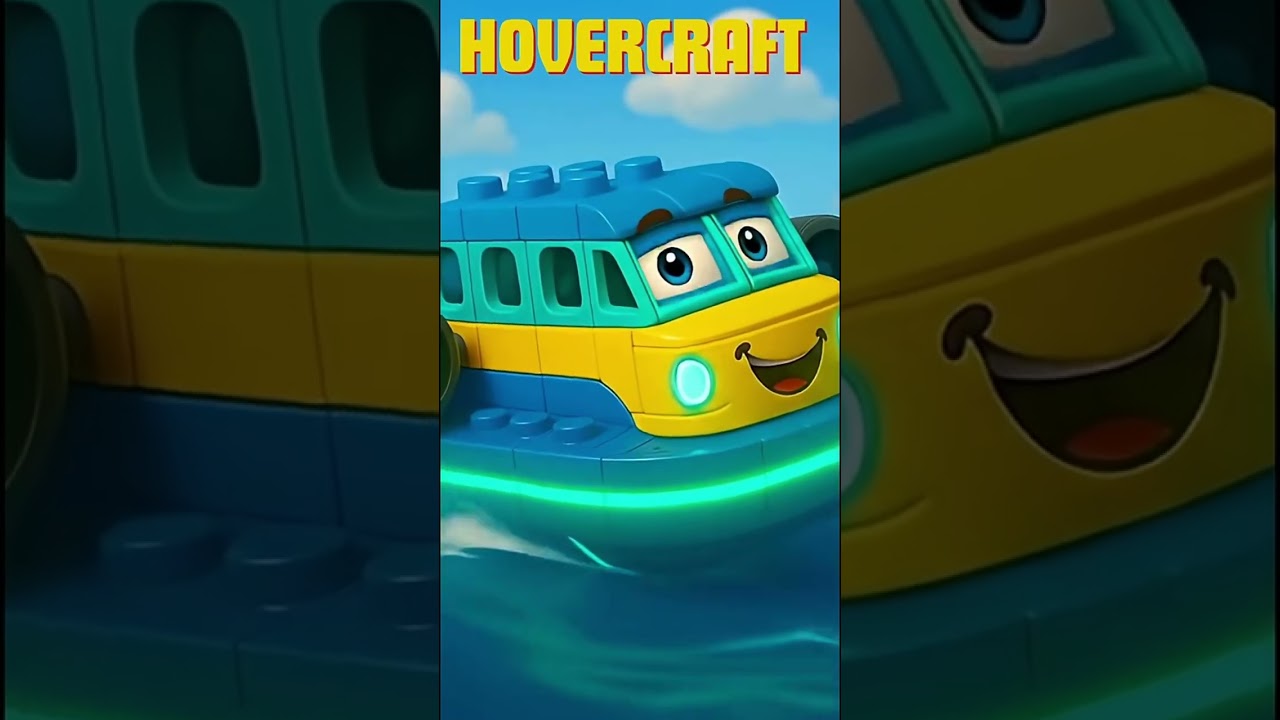 Learning Vehicle Sounds for Kids 🚗 Car, Hovercraft & More!