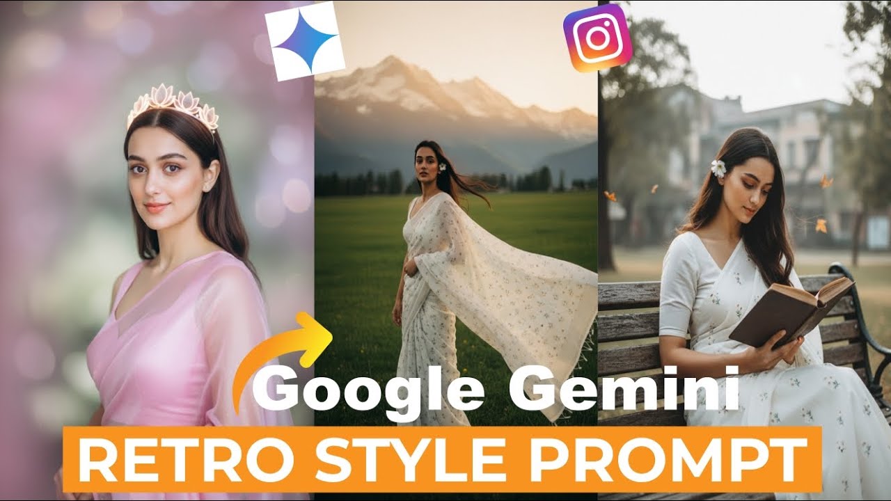 Instagram Trending AI Retro Style Vintage Photo Editing Prompts🔥 Viral Google Gemini Photo Editing 