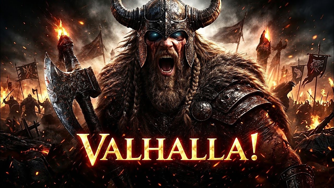 VALHALLA – Call of the Fallen | Epic Viking War Chant | Dark Nordic Battle Music (Old Norse)