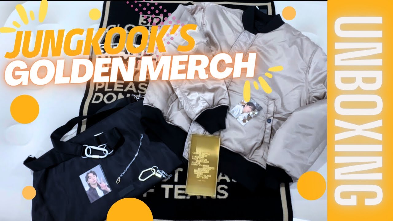 JungKook (전정국) GOLDEN OFFICIAL MERCH [UNBOXING] 방탄소년단