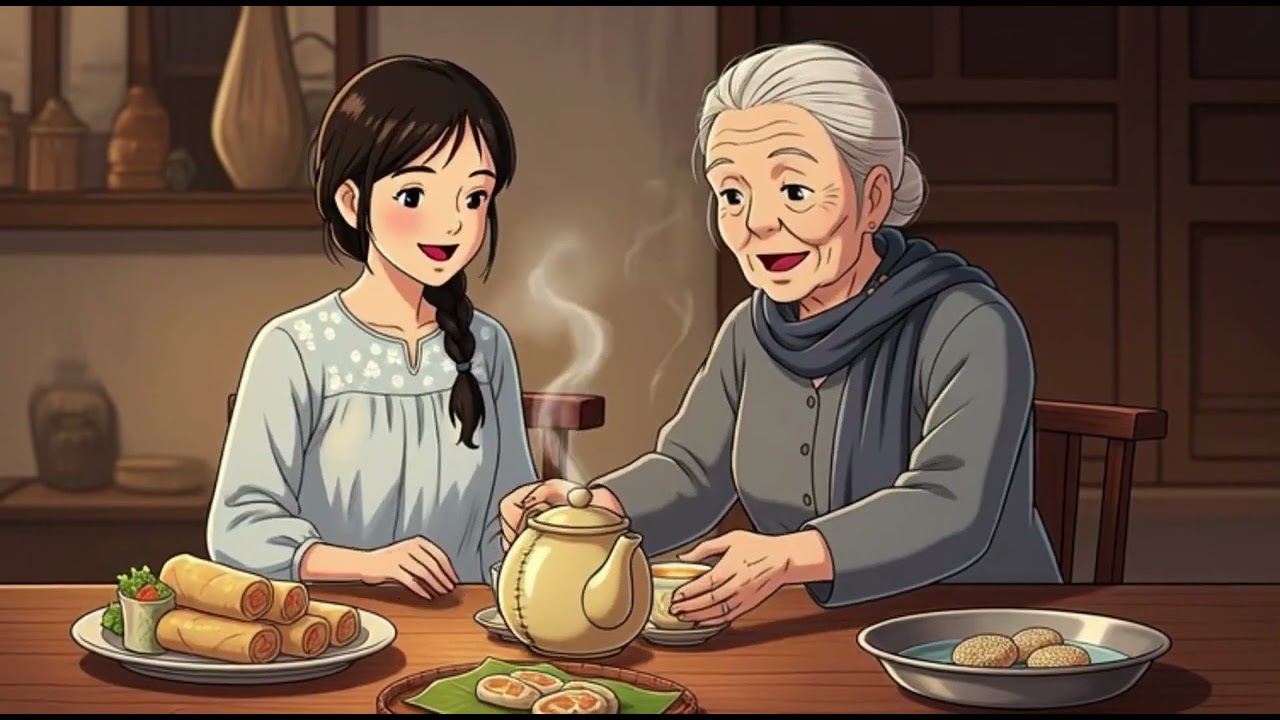 “A Quiet Rainy Day in the Kitchen 🌧️| A Peaceful Animated Story | Soft Ghibli-Inspired Tale”