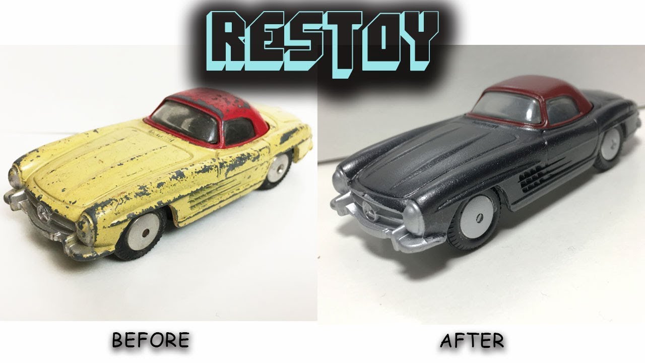 Restoration/Custom Toy Car - Corgi Toys MERCEDES BENZ 300SL ROADSTER