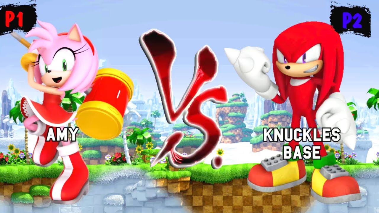 Эми Роуз против Наклза в Sonic Battle JUS MUGEN v4