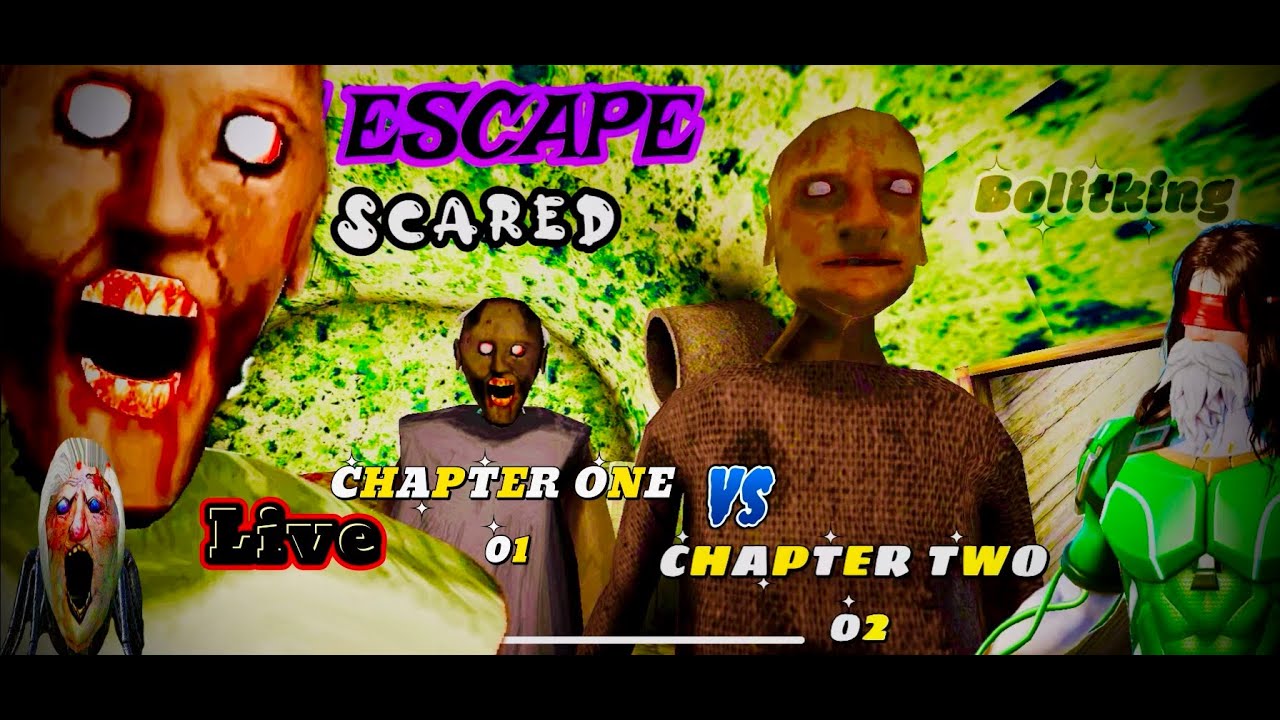 GRANNY SCARY 01 _HORROR GRANDPA 02 | ALL ESCAPE 🔐 | SCARY HORROR GAMING