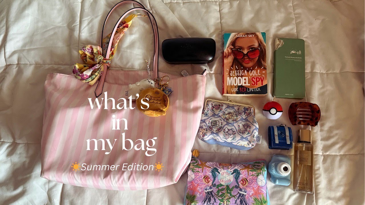 what's in my bag 👜 | ☀️SUMMER EDITION☀️ #whatsinmybag #vlog #summerfashion #realistic #everydaylife