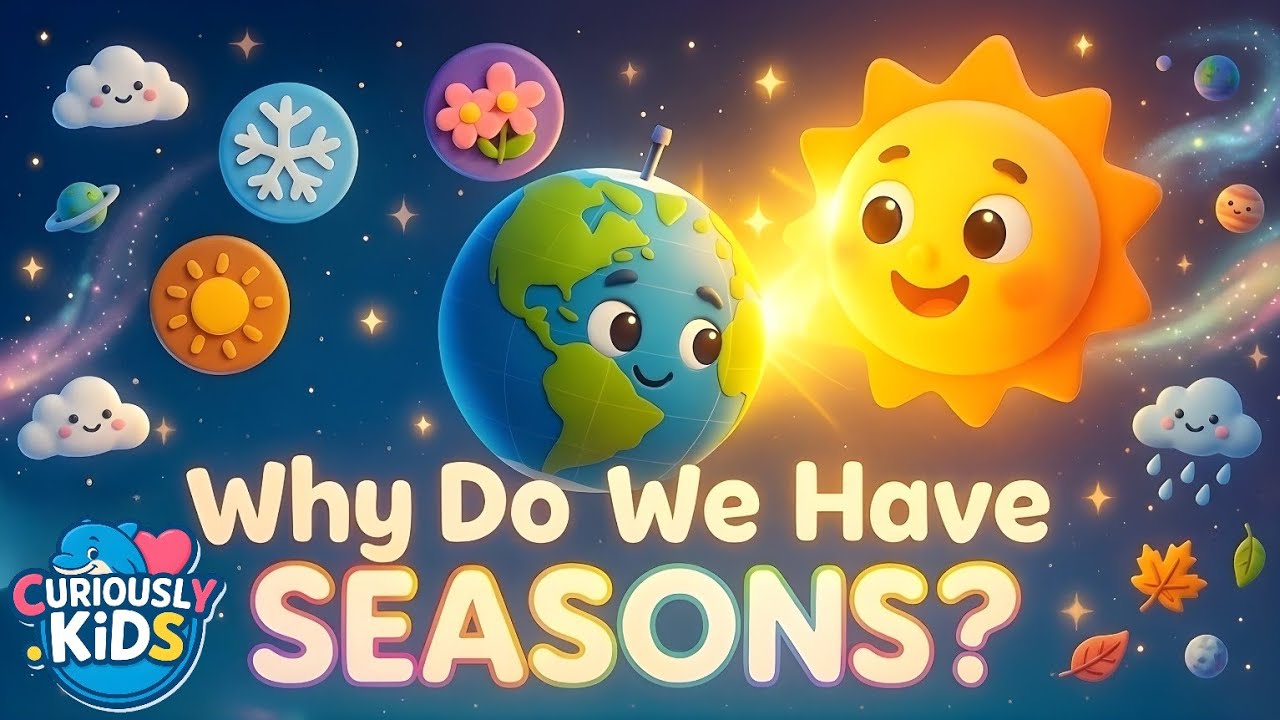 Why Do We Have Seasons? 🌍🌸☀️🍁❄️ | Earth & Sun Science for Kids | Curiously Kids