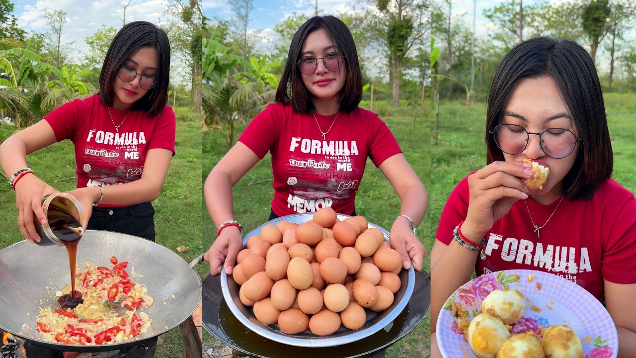 Amazing cooking deep fried egg recipe