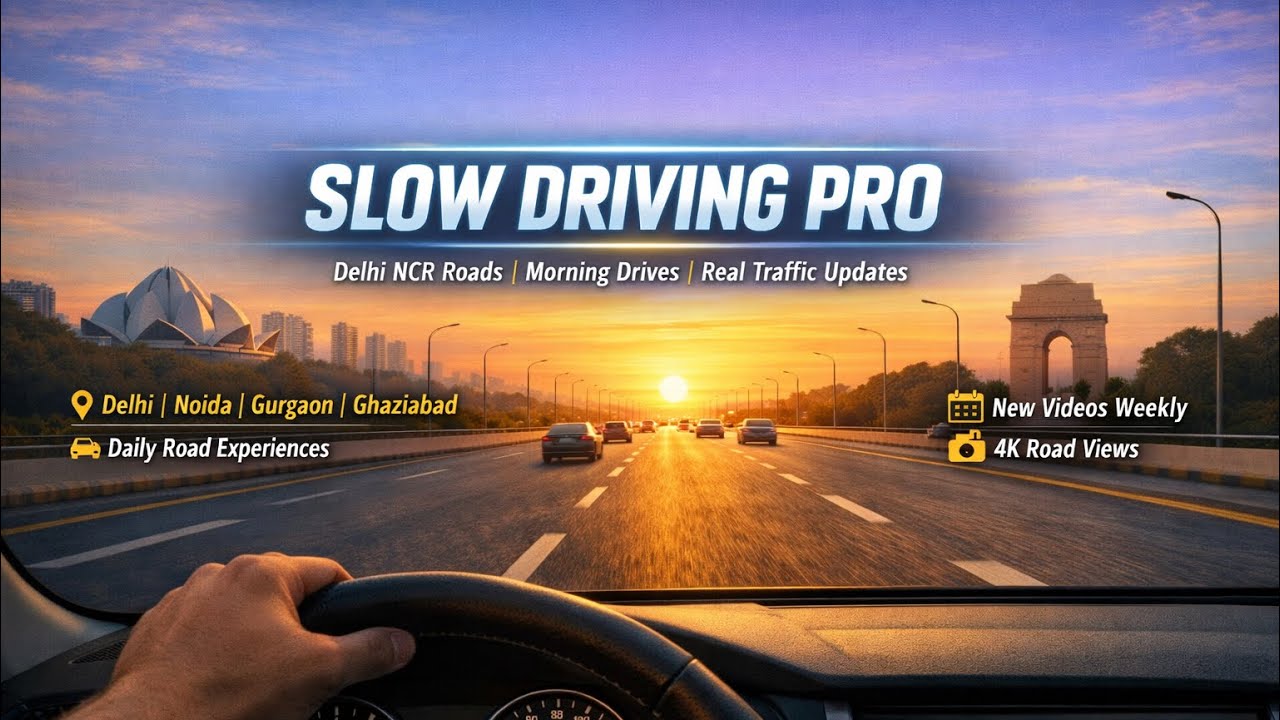 6 AM Delhi Expressway – Zero Traffic Morning Drive