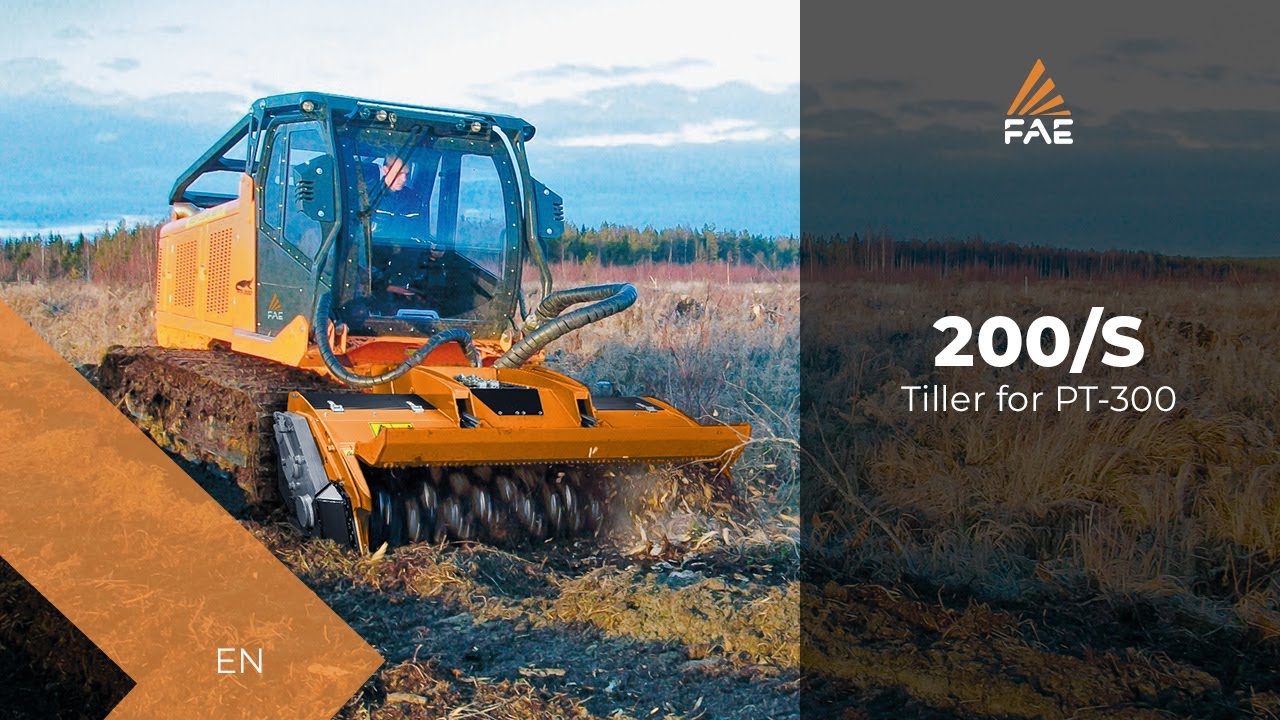 FAE Tracked Carrier with the 200/S Forestry Tiller