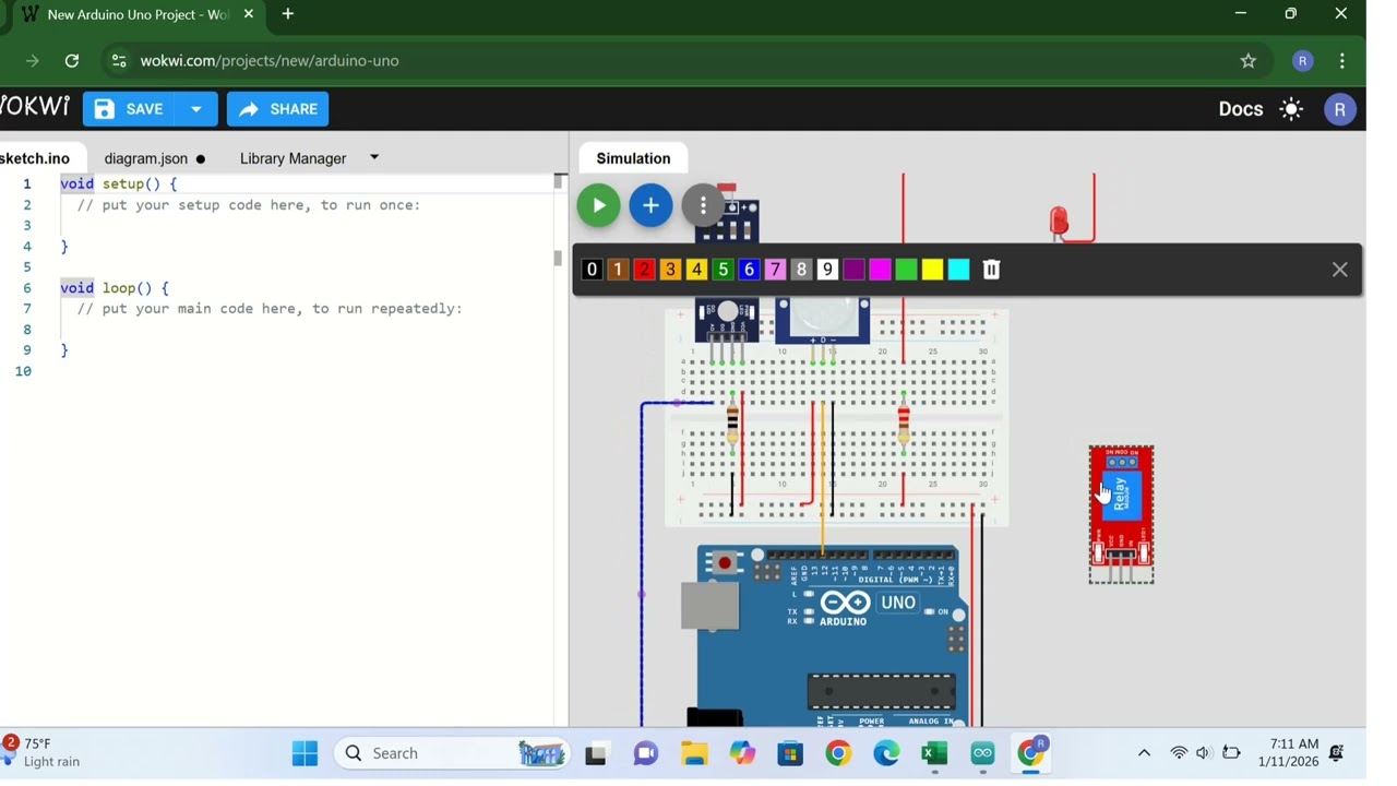 Simulasi Sistem Smart Room Energy Control System Berbasis LDR dan PIR