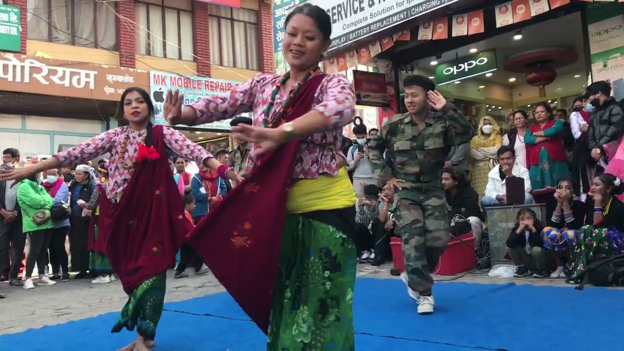 Tihar special dance 2080  Pokhara Srijana Chowk- Nepal