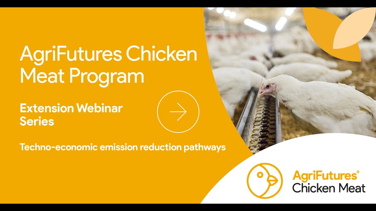 AgriFutures Chicken Meat Program Extension Webinar: Techno-economic emission reduction pathways
