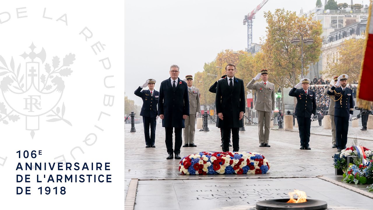 106&egrave;me anniversaire de l'Armistice du 11 novembre 1918.