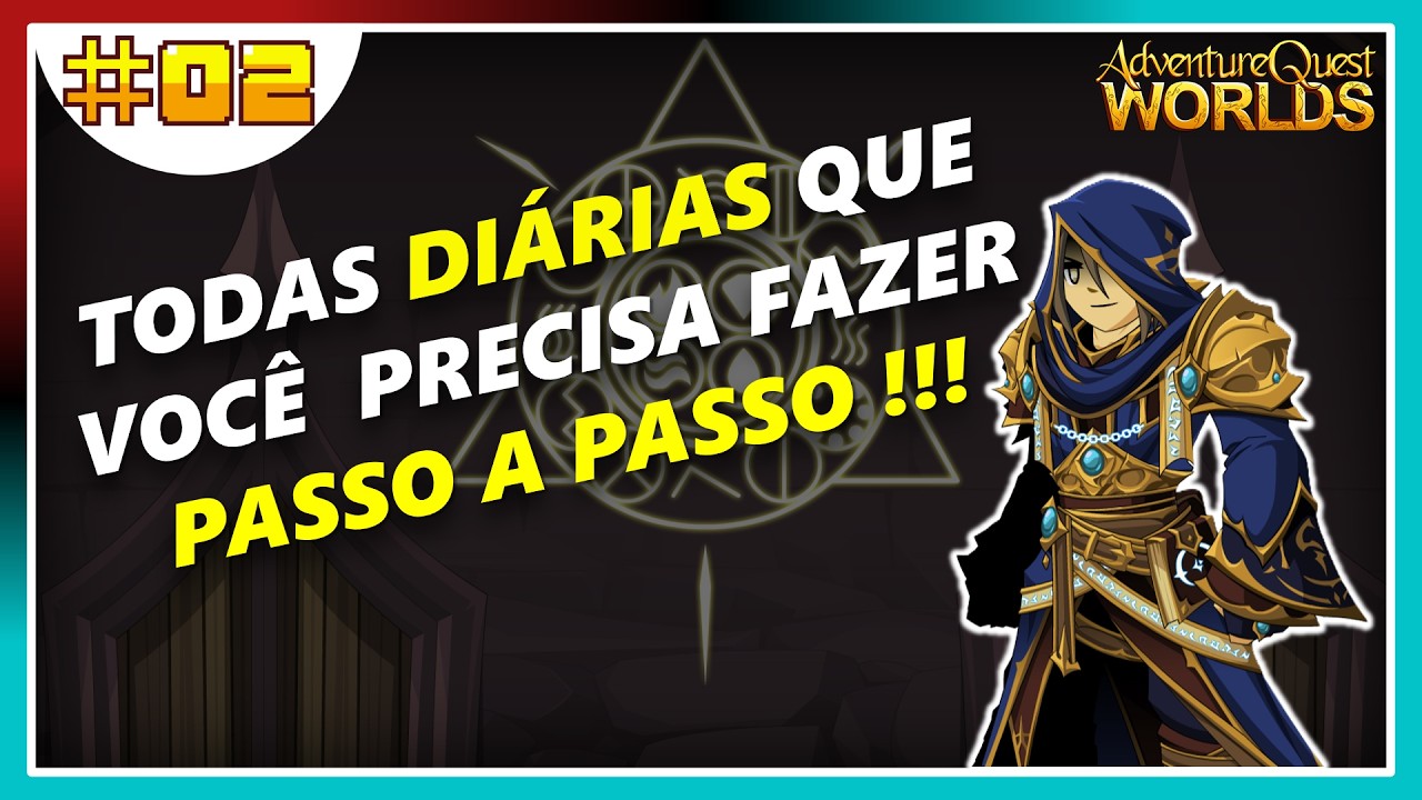 🔴TODOS AS DIÁRIAS PRA INICIANTES! Guia para free e member |  AQW Aulas #02