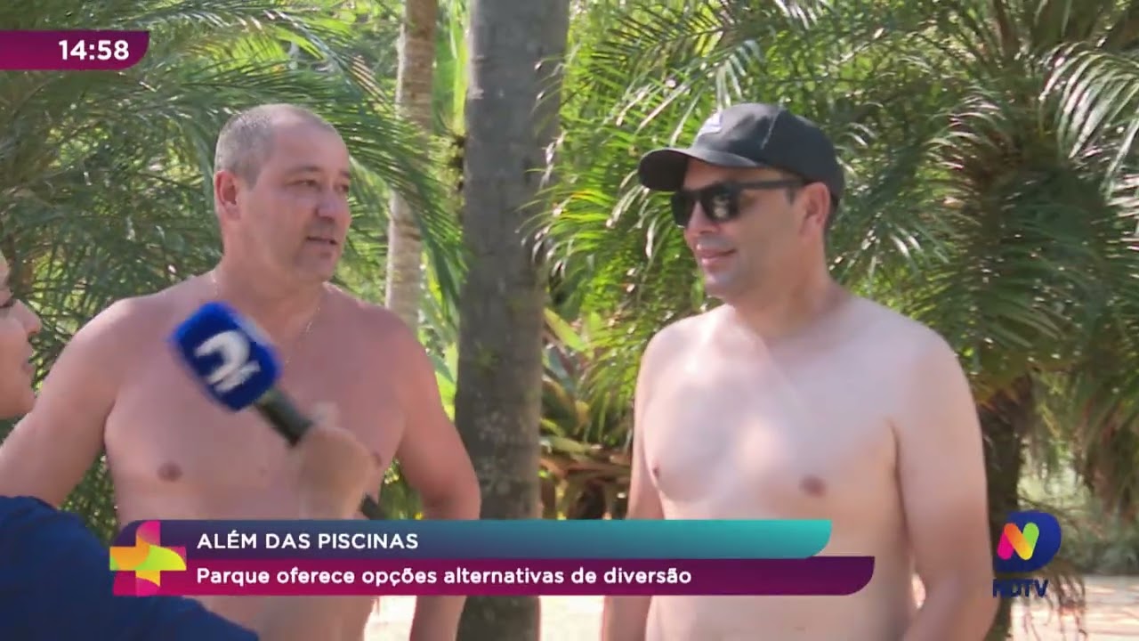 Além das piscinas: parque oferece opções alternativas de diversão