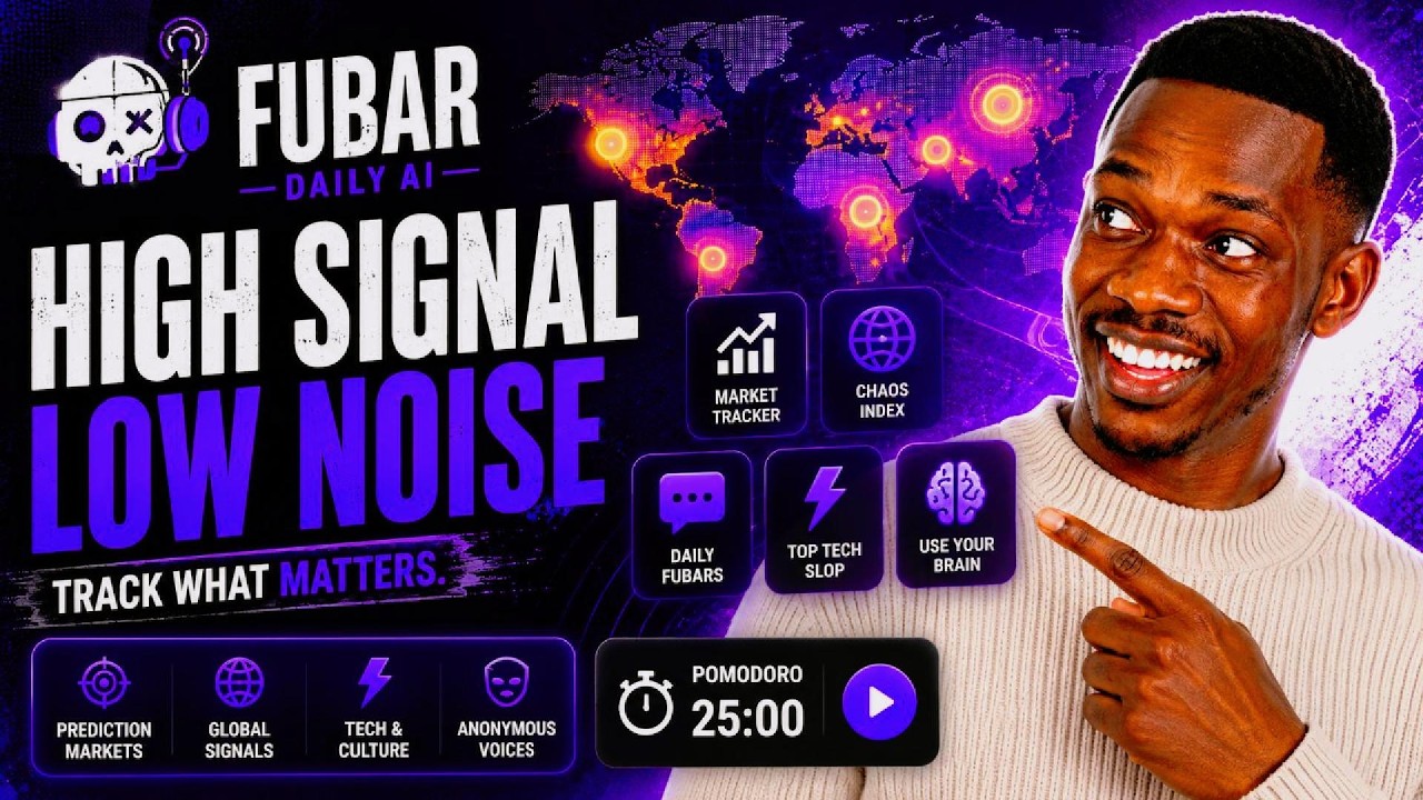 Fubar Daily AI Review High Signal AI News, Prediction Markets & Geopolitical Intelligence 📡 EP #481