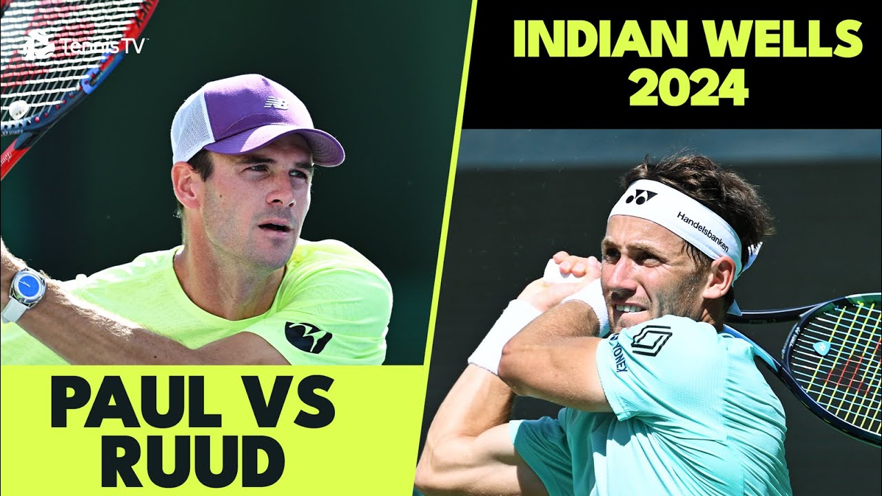 ENTERTAINING Tommy Paul vs Casper Ruud | Indian Wells 2024 Highlights
