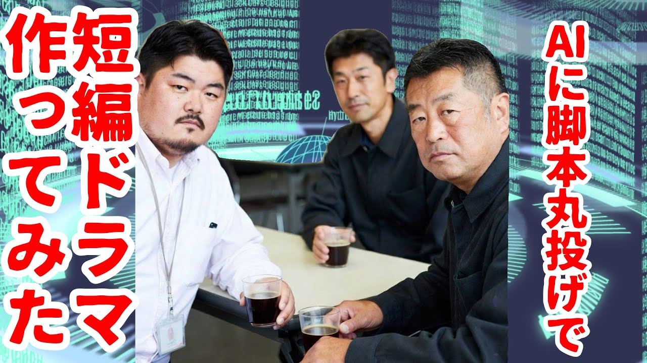 【AI】AIに脚本丸投げで短編ドラマ作ってみたら言い回しが変だった