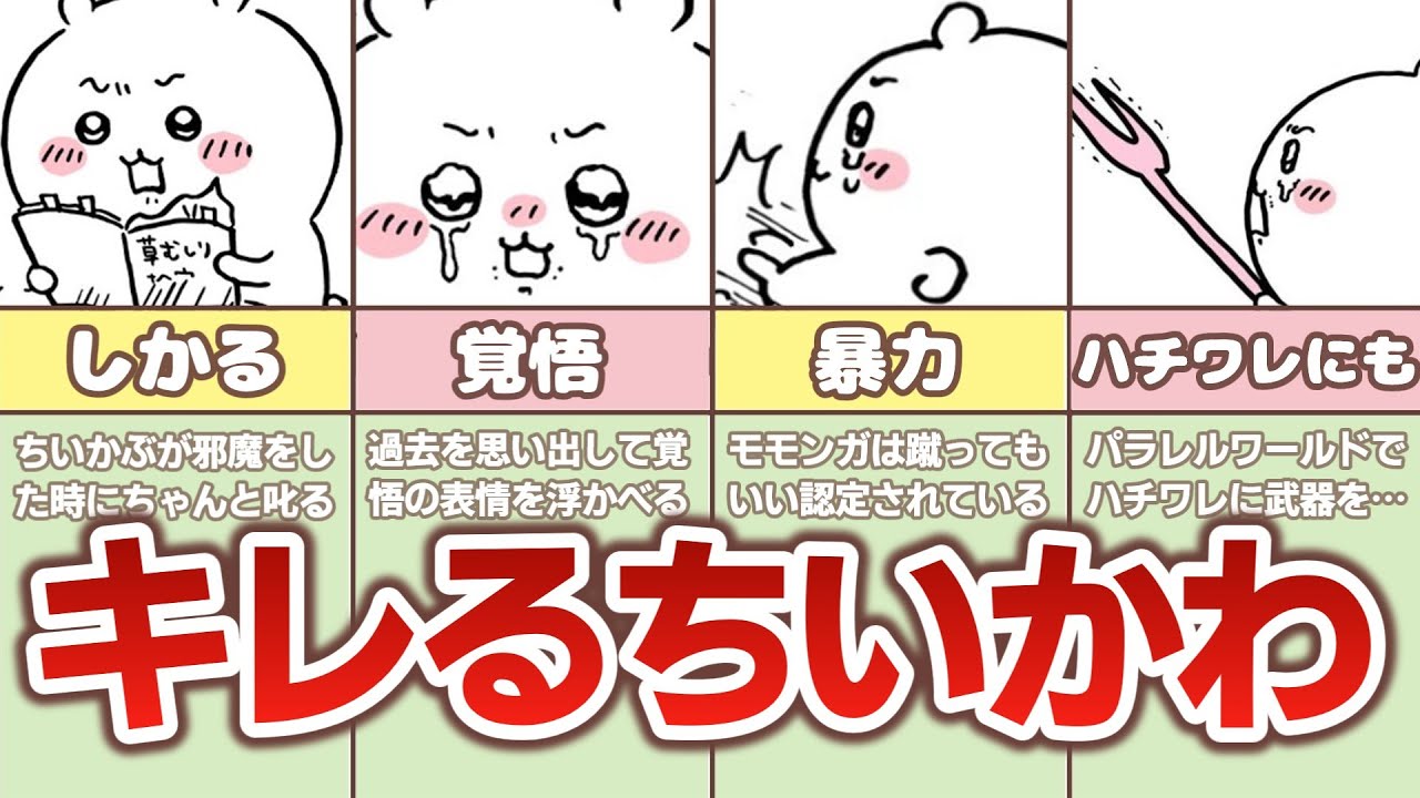 【意外と怒る】ちいかわブチギレシーンまとめてみた！