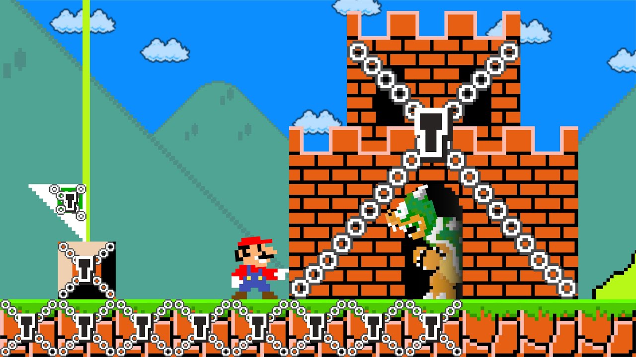 Cat Mario: Anything Mario Touches Becomes LOCKED in Super Mario Bros.
