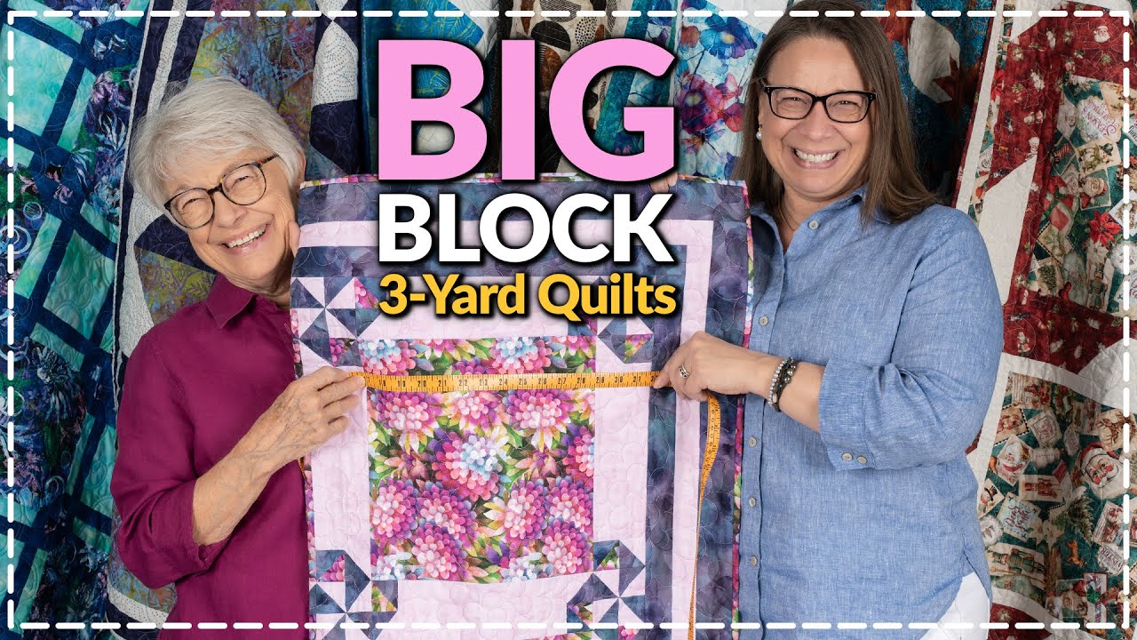 8 NEW Easy Quilt Patterns with BIG BLOCKS! 🧵
