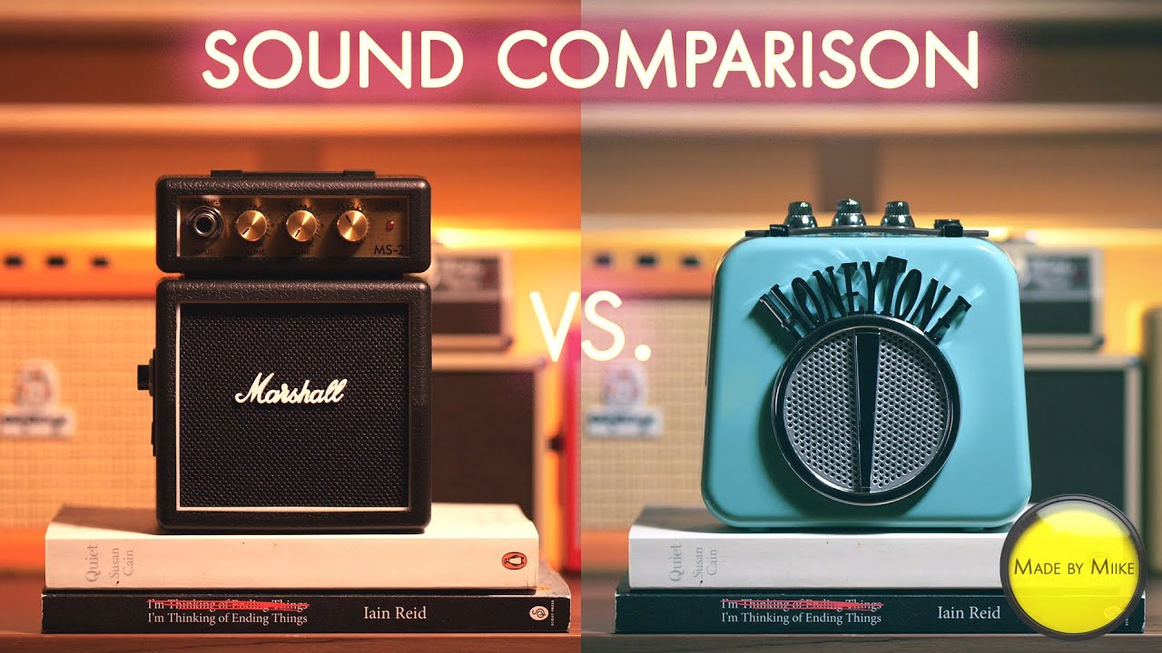 MARSHALL MS-2 vs. DANELECTRO N-10 HONEYTONE (Sound Comparison, No Talking!)