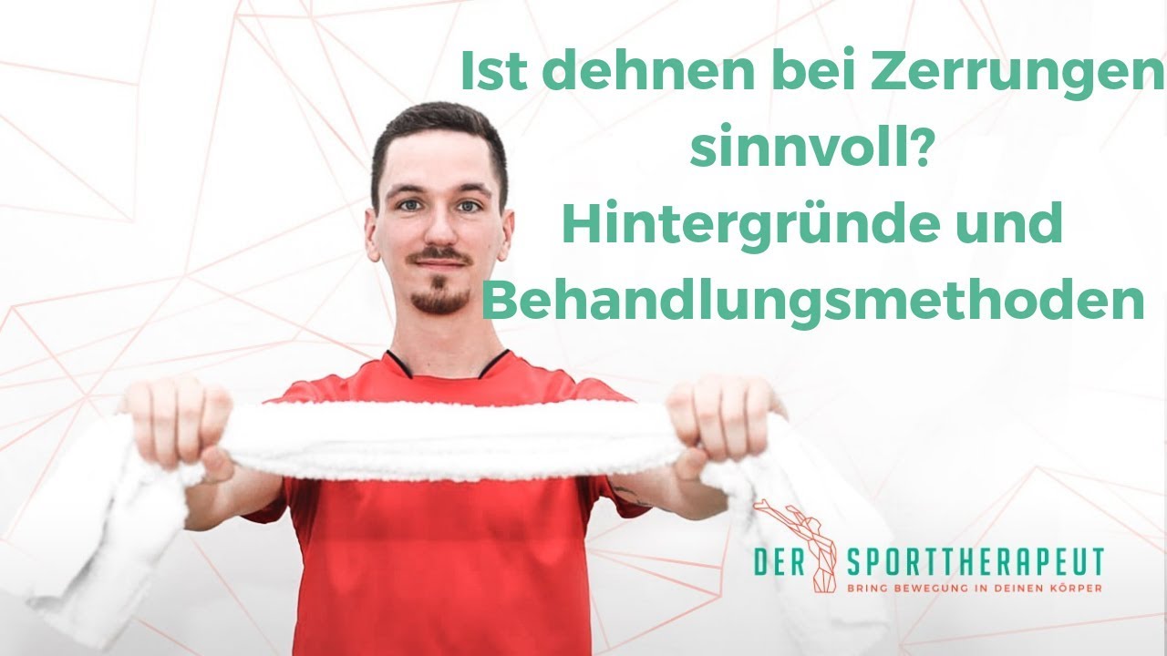 Du hast eine Zerrung? Dann solltest du dich nicht dehnen!