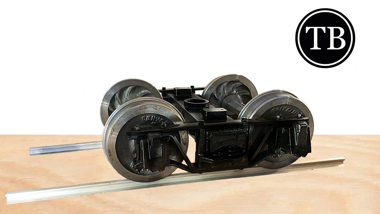 Archbar Trucks - 2.5 Scale Rio Grande 7.5 Gauge Train Car Wheels #trains #steamlocomotive