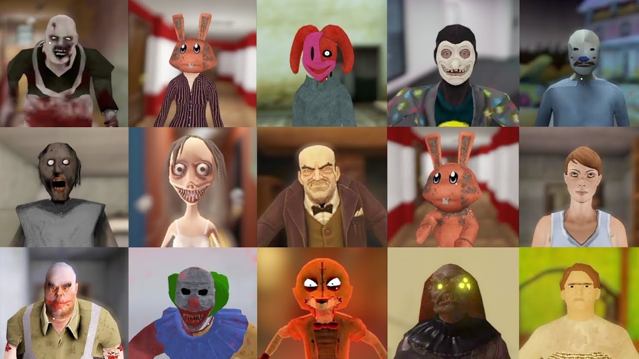 Psychopath Hunt 2023 Vs Granny Vs The Evil Rabbit Vs Endless Fears Vs Scary Mansion Vs Mr Meat +