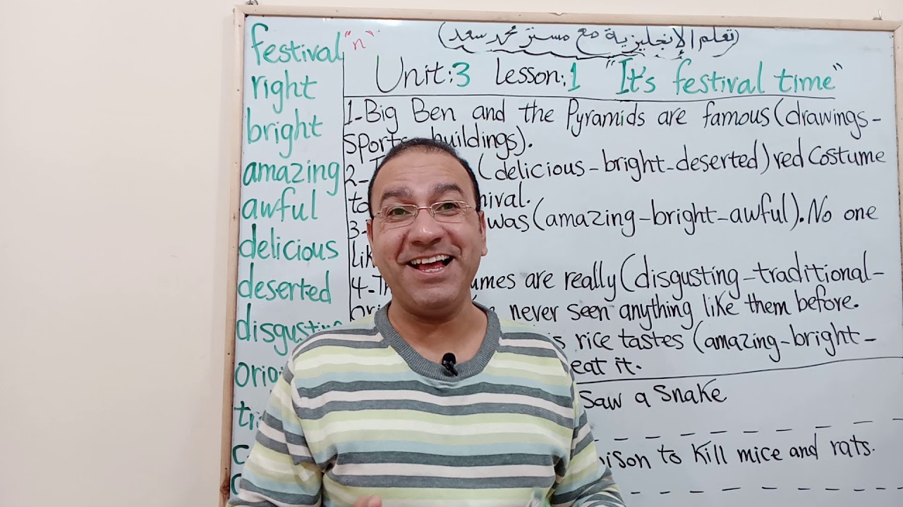 الصف السادس الابتدائي لغة إنجليزية فاميلي آند فريندز Family and friends 6 Unit 3 L 1. تكوين السؤال.