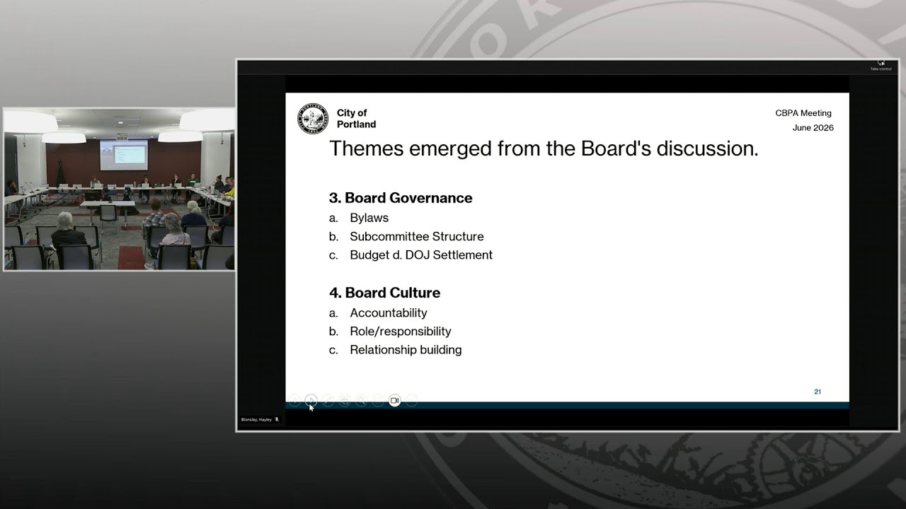 Community Board for Police Accountability Meeting 06/10/26