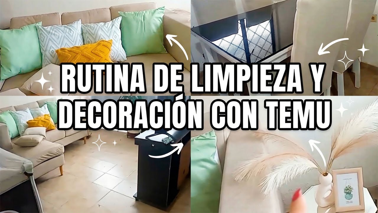 RUTINA DE AMA DE CASA | Limpio, Organizo y Decoro con Temu #vlogs  #rutinadeamadecasa #temu