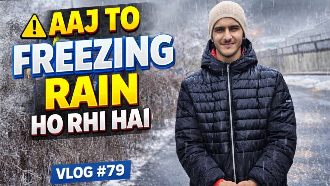 AAJ TO FREEZING RAIN HO RHI HAI 😱❄️ | Canada Life Vlog 79