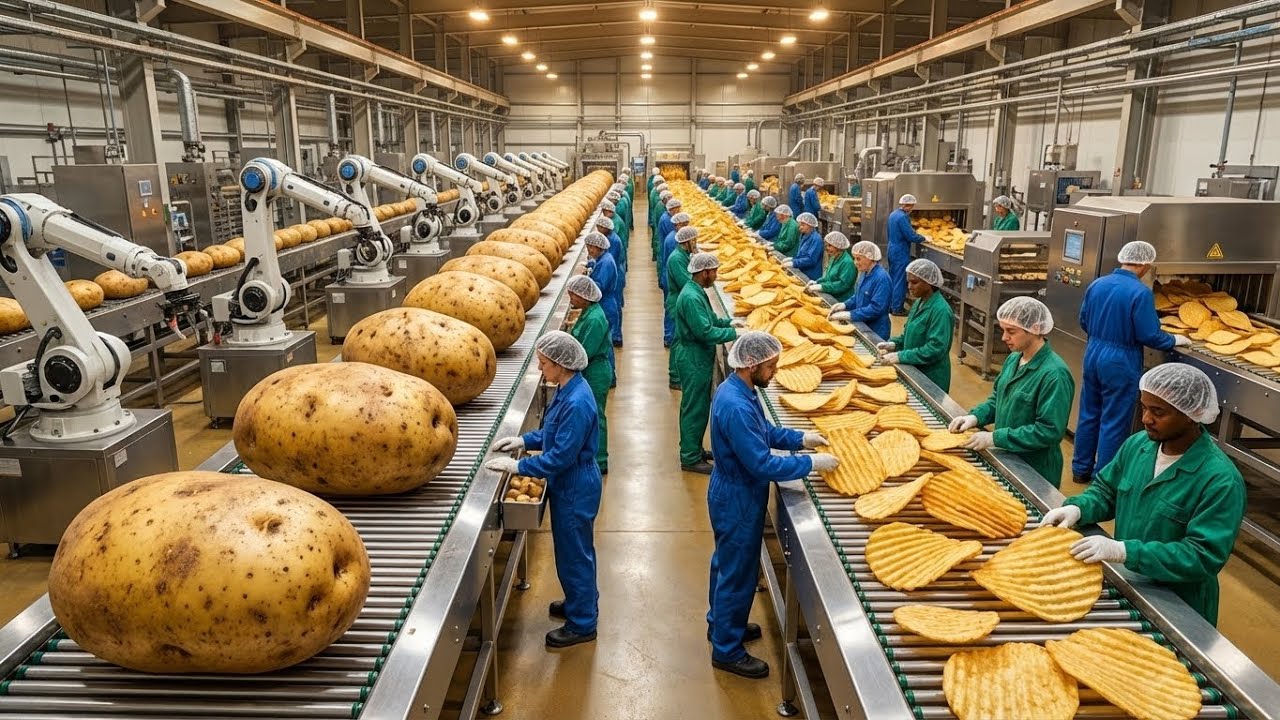 Inside a Giant Potato Chip Factory: How Millions of Chips Are Made