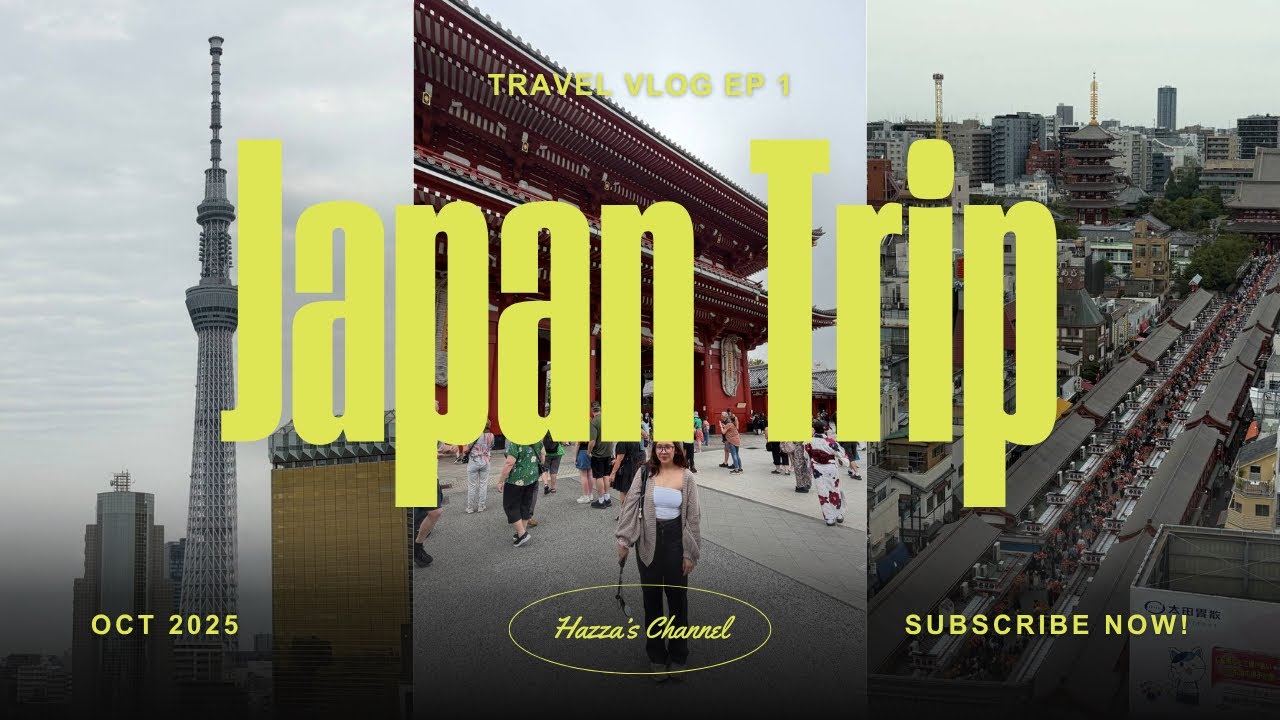 Japan Vlog EP 1 | Asakusa, Akihabara, Ginza, Tsukiji Market, Koenji, Harajuku, Nikko
