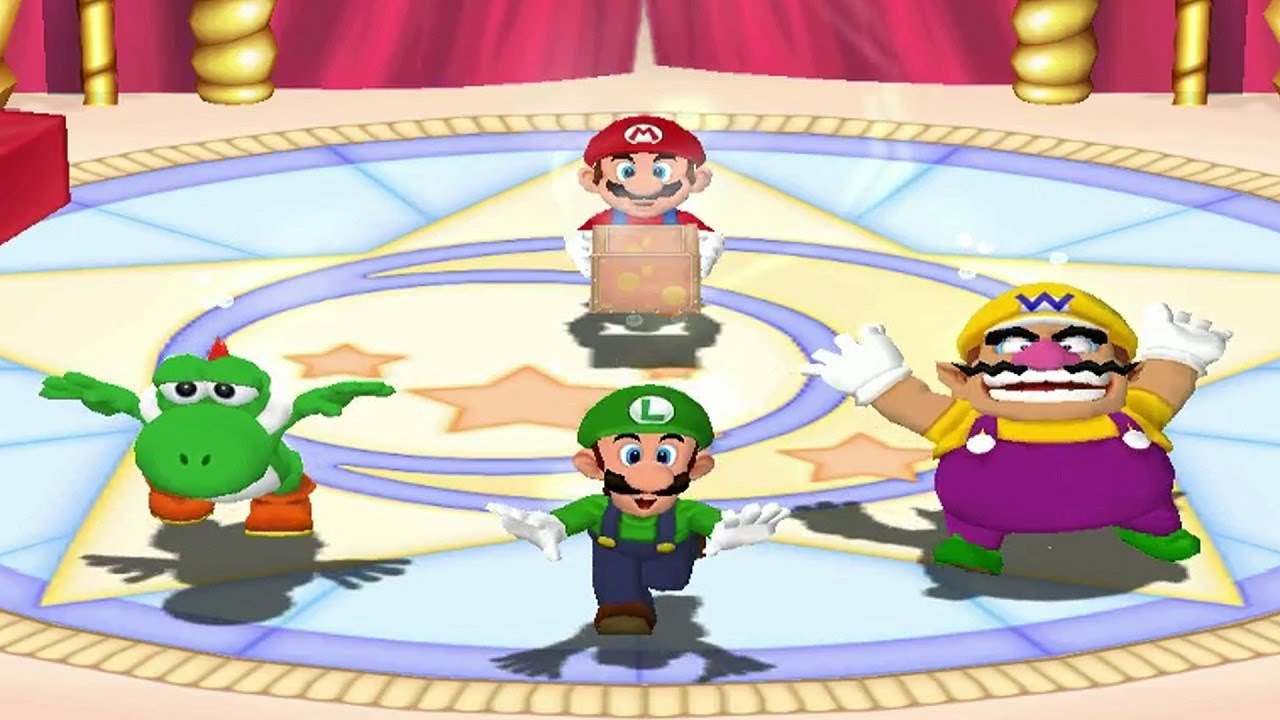 Mario Party 6 Mini Games - Mario Vs Yoshi Vs Luigi Vs Wario (Master CPU)