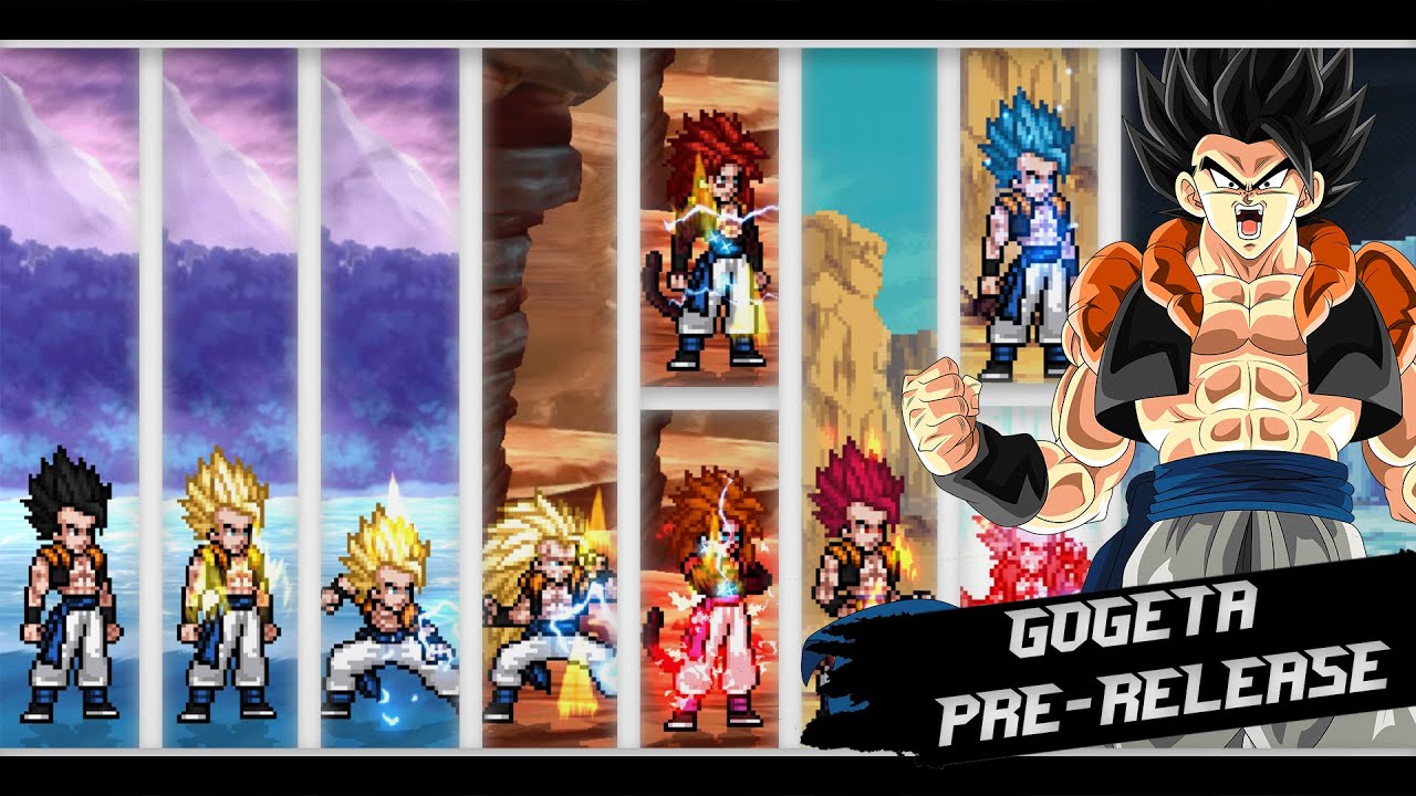 [Pre-release 1] Gogeta All Form (Base, SSJ, SSJ2, SSJ3, SSJ4, SSJ4K, SSG, SSB, SSBK) - Jus Mugen